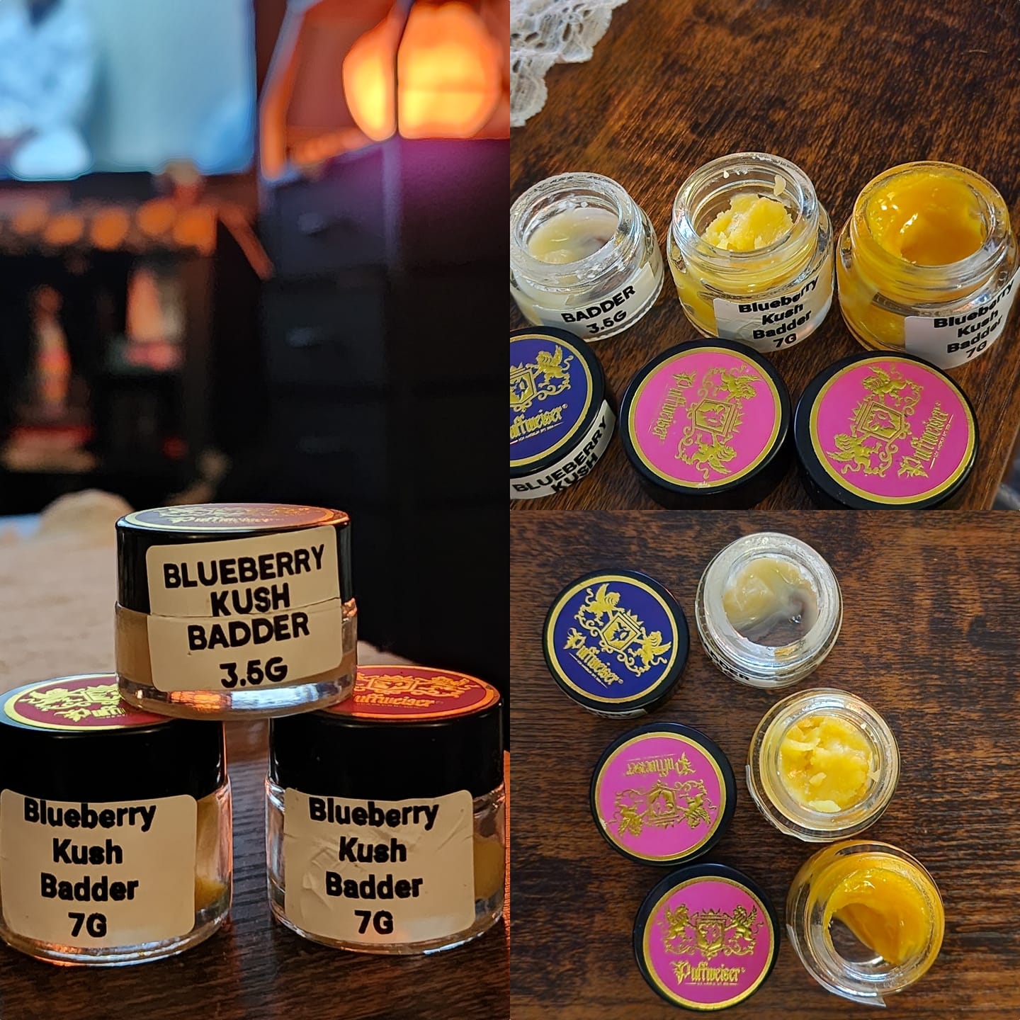 Customer photo review of Blueberry Kush Badder 7G(Buy 1 Get 1)