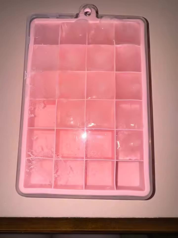 Customer photo review of Fruit Ice Cube Maker - Silicone Molds for Fruit Ice Trays