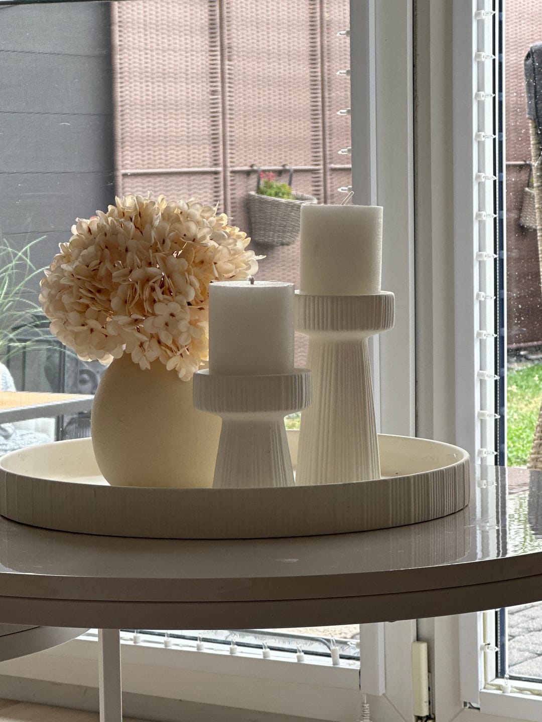 Customer photo review of Grote Zijden Hortensia - Crème