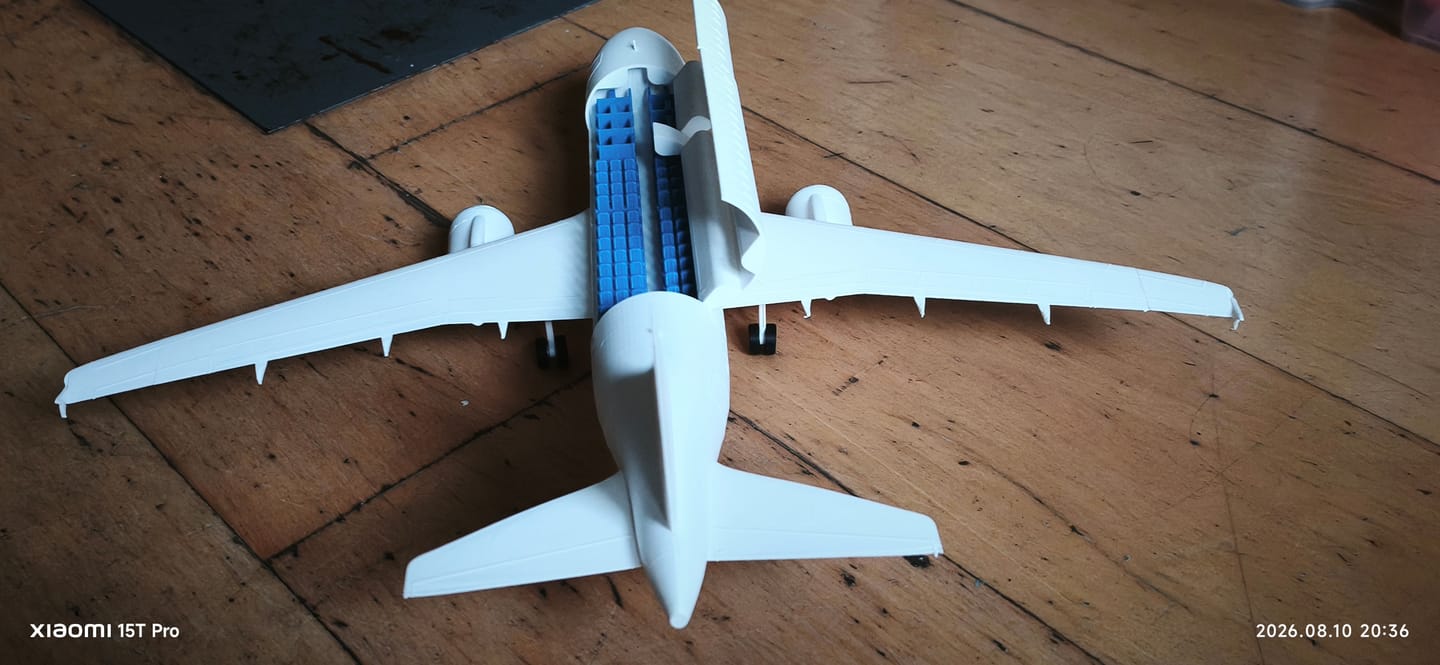 Customer photo review of A318 style aircraft model (1/80 scale)
