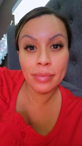 Customer photo review of CANDY Lash Clusters