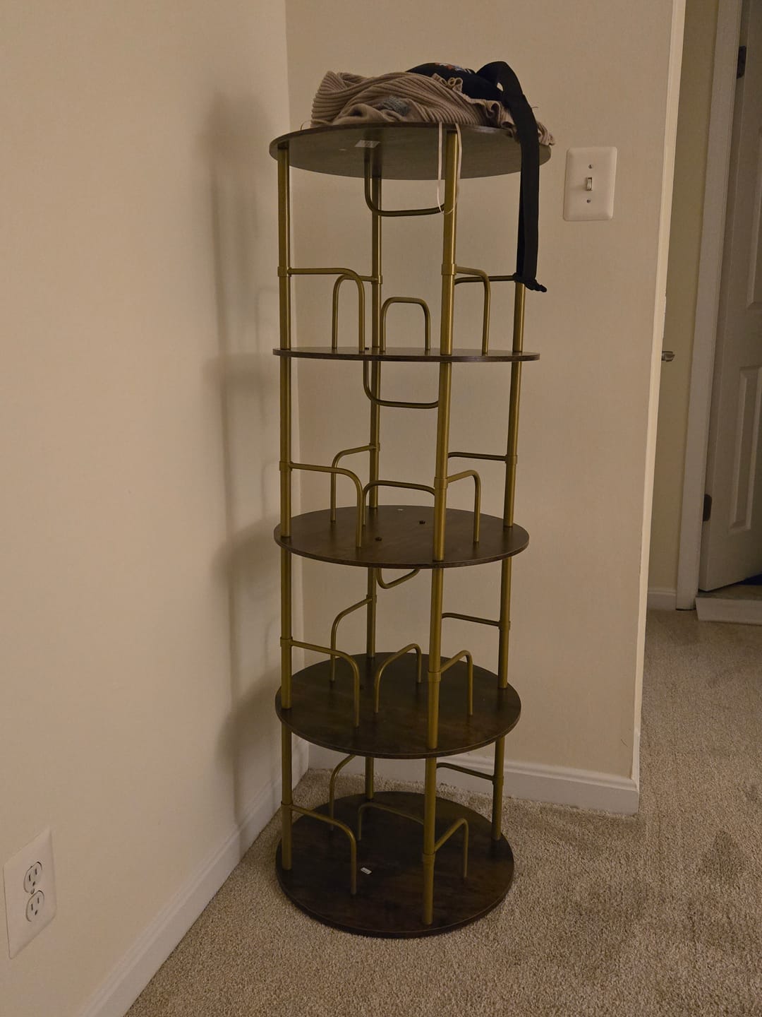Customer photo review of Flycity 3-5 Tier Rotating Bookshelf With 360° Spinning Display