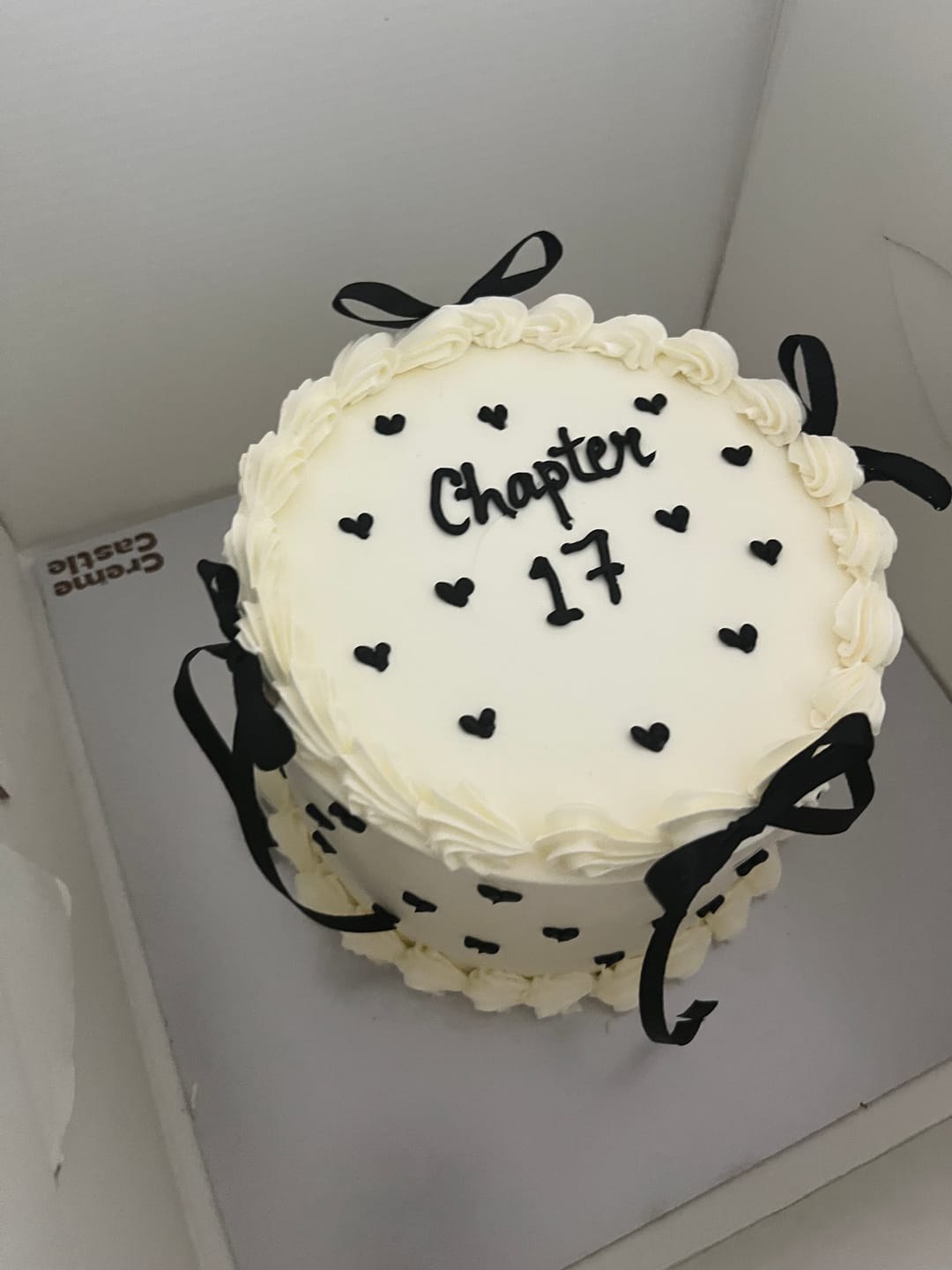 Customer photo review of Ribbon Heartful Cake
