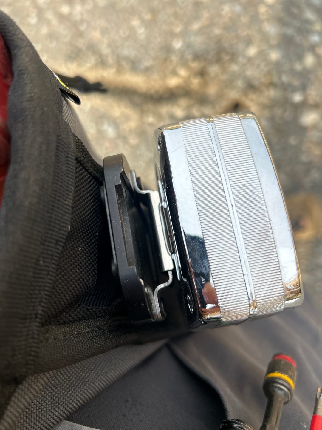 Customer photo review of TapeMaster Pro | Clip-On Tape Measure Holster