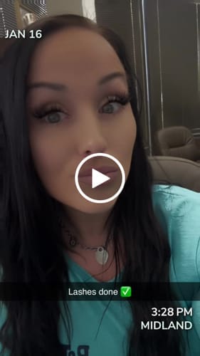 Customer photo review of CANDY Lash Clusters