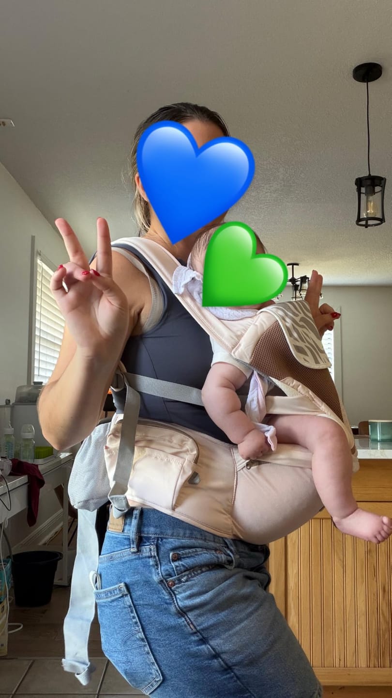 Customer photo review of Ashton ComfortCarry™ Baby Carrier