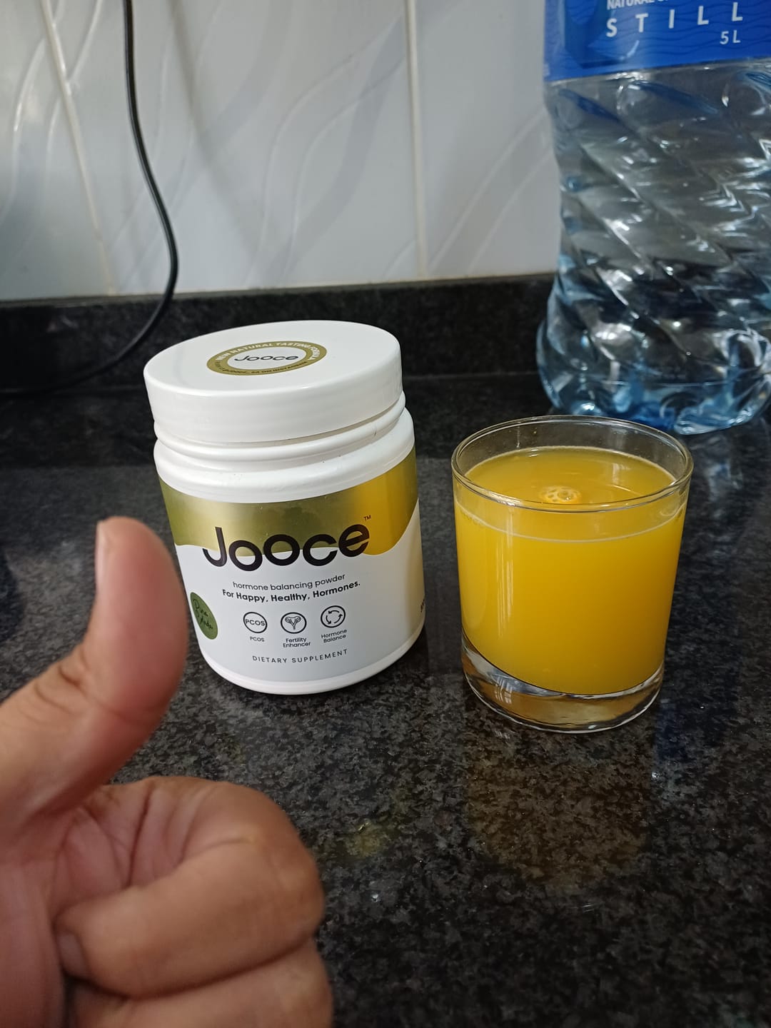 Customer photo review of JOOCE Hormone Balance Powder