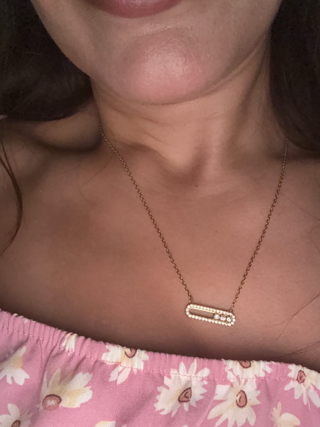 Customer photo review of Pave Soul Kette 18K Vergoldet