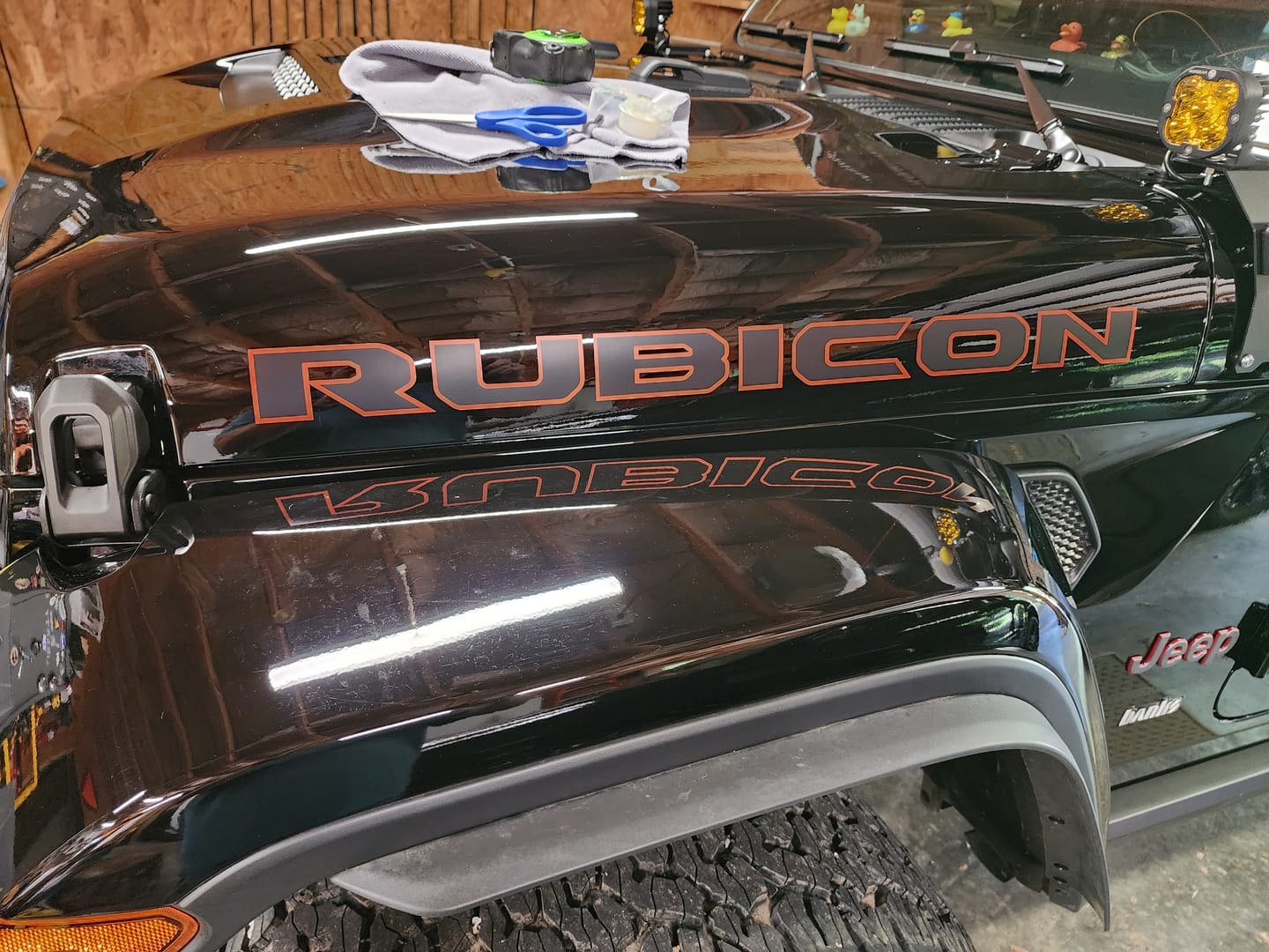 Customer photo review of Hood Lettering | Set of 2