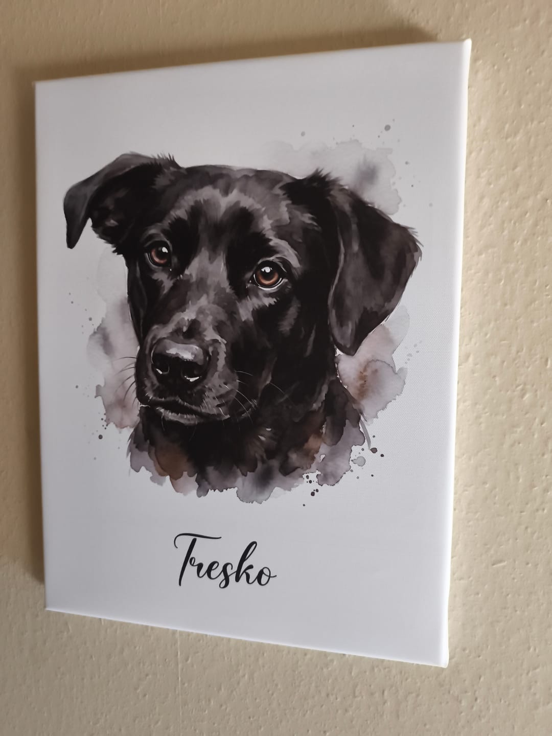 Customer photo review of Dein Liebling als Aquarell-Kunstwerk