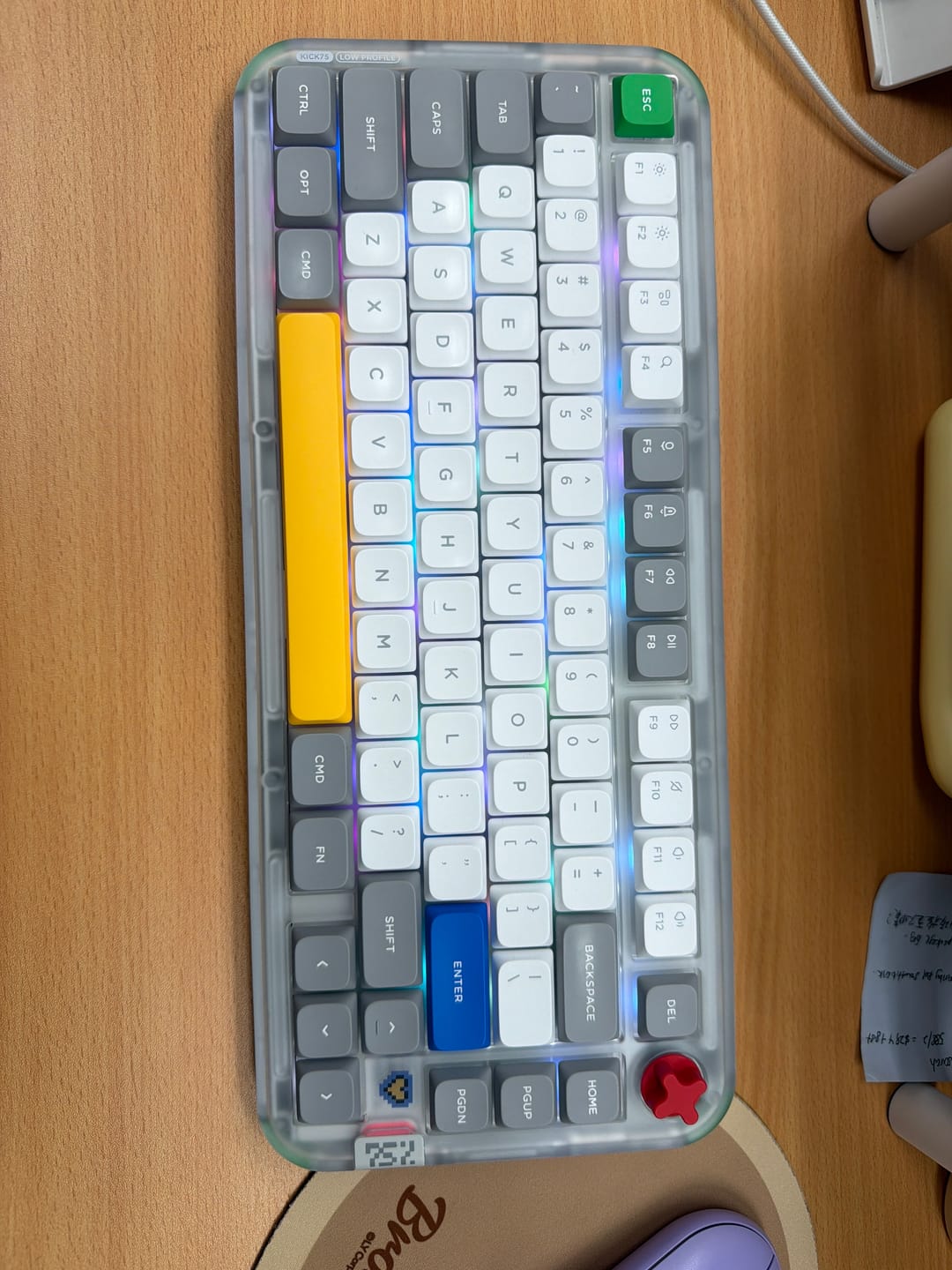 Customer photo review of NuPhy Kick75 Hybrid-Profile Custom Wireless Mechanical Keyboard