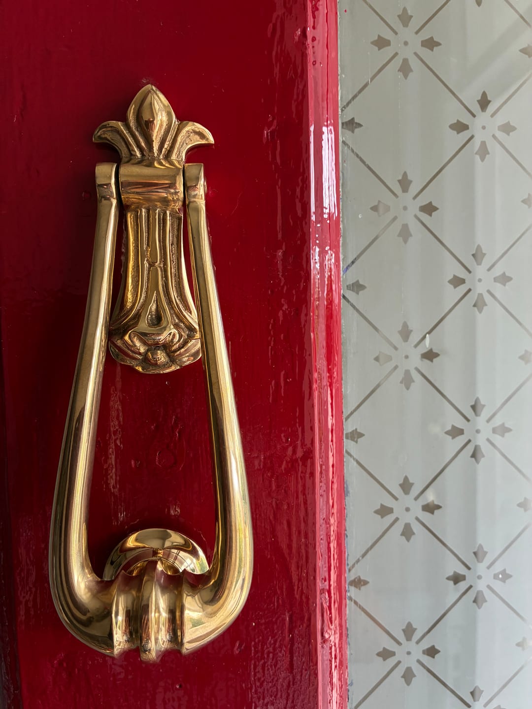 Customer photo review of Victorian Door Knocker | Solid Brass