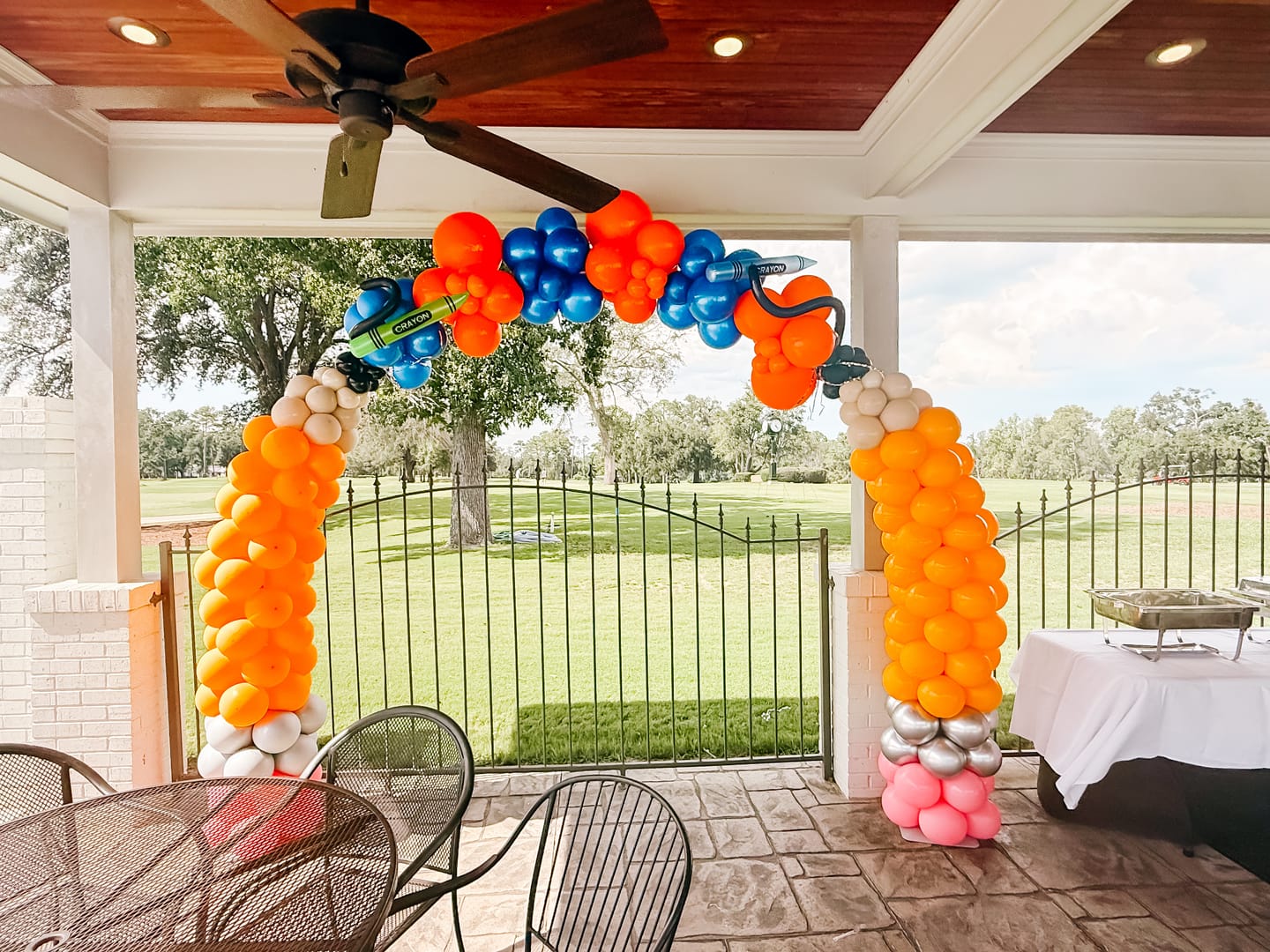 Customer photo review of 10x8ft Aluminum Alloy Tube Arch Balloon Flower Stand For Wedding Birthday Baby Shower