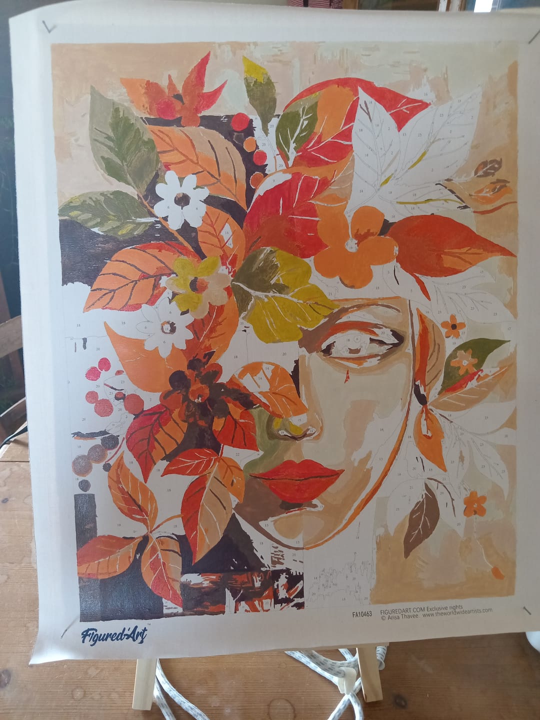 Customer photo review of Visage floral d'Automne inspiré de Picasso