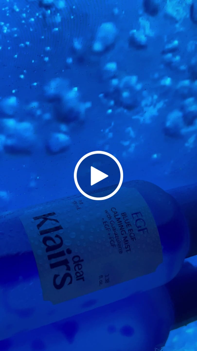 Customer video review of Blue EGF Calming Mist