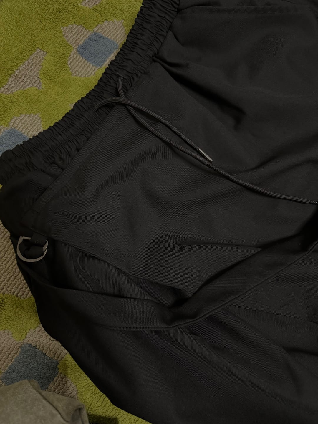 Customer photo review of Yamamoto Drawstring Fake-Two-Piece Culotte Trousers