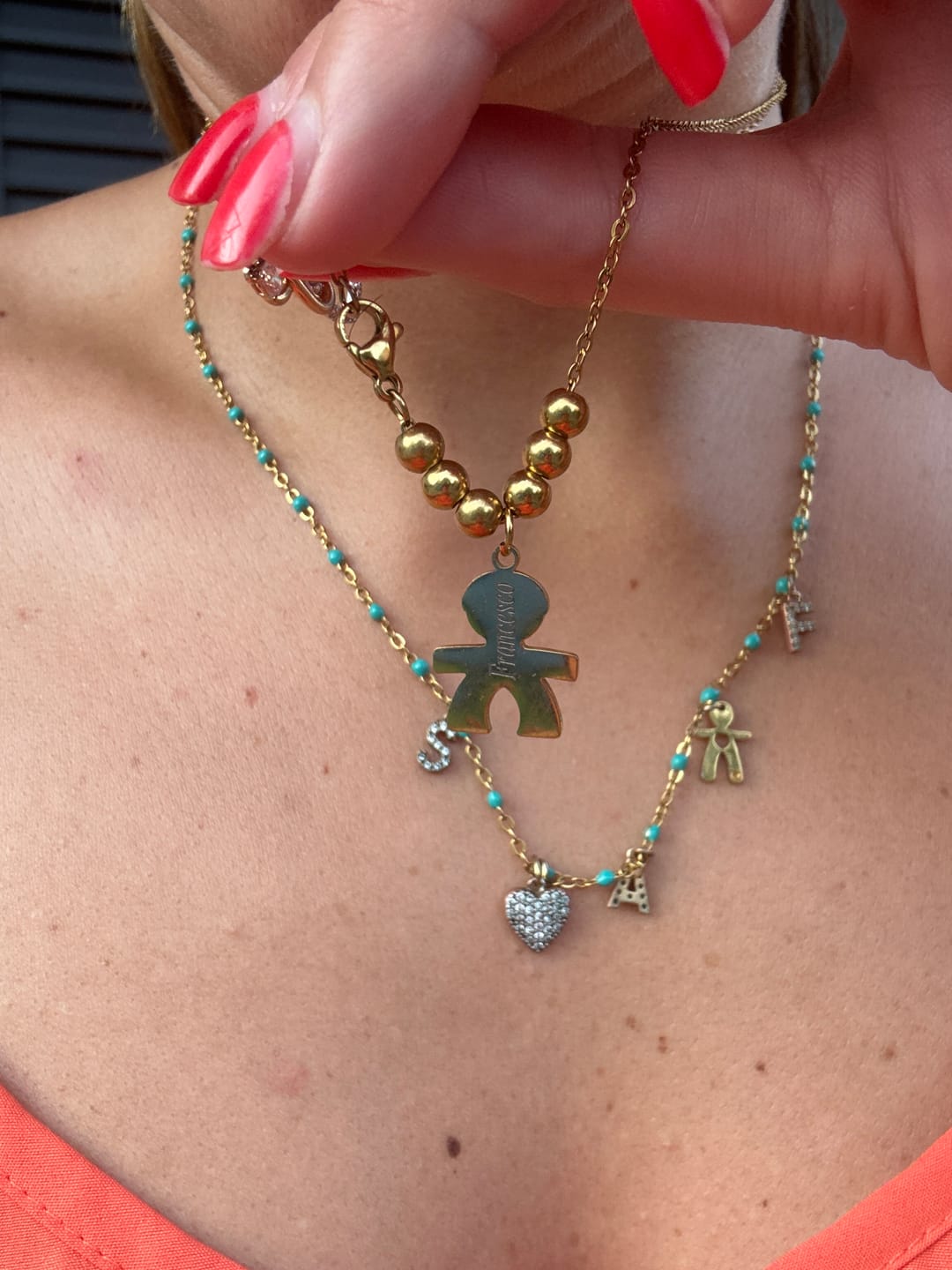Customer photo review of Collana con bambini - I Miei Tesori