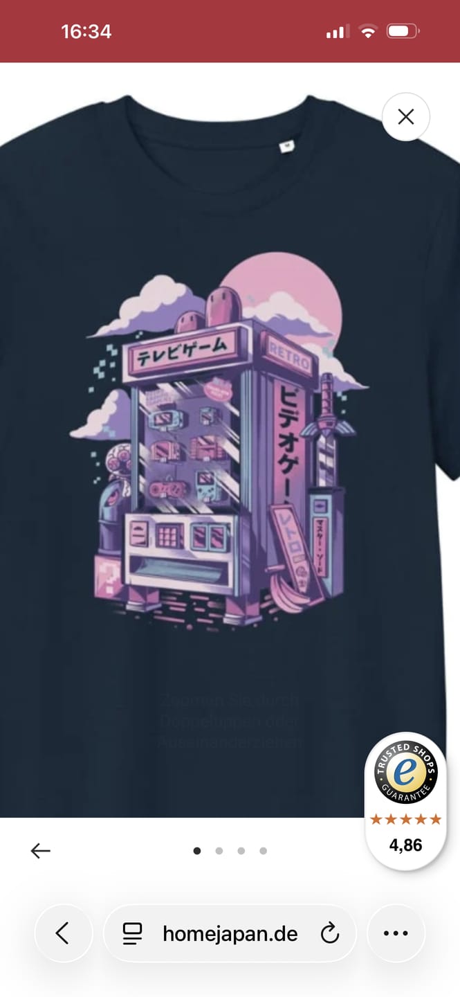 Customer photo review of Japanische T-Shirt - Retro Gaming
