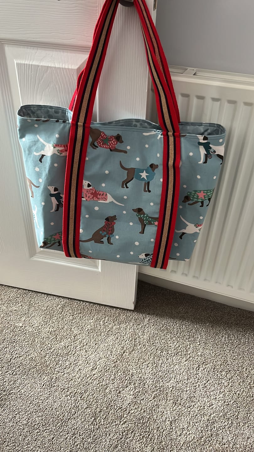 Customer photo review of Dapper Dogs Cotton Canvas Fabric