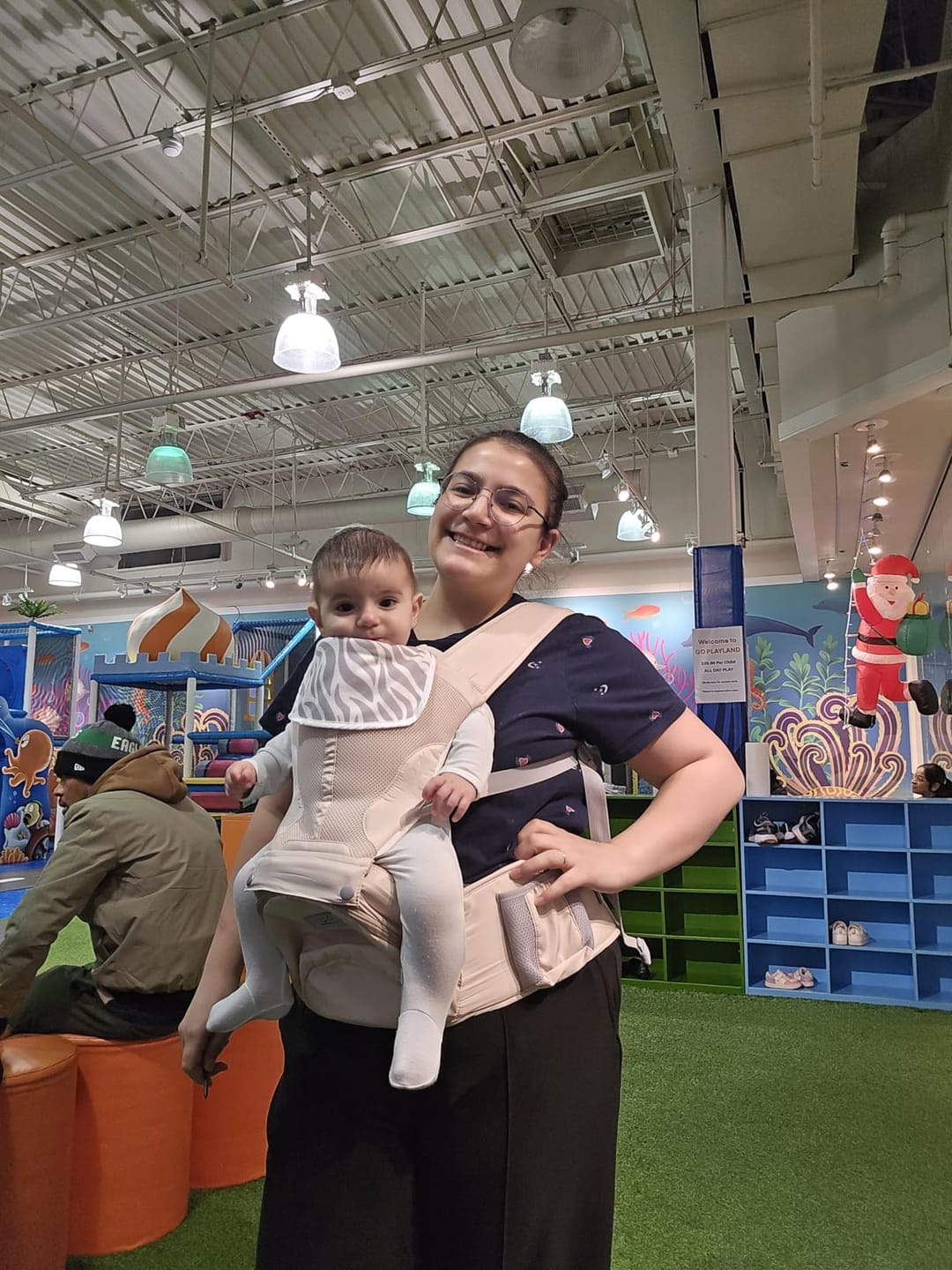 Customer photo review of Ashton ComfortCarry™ Baby Carrier