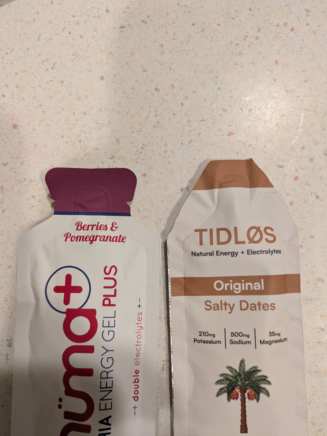 Customer photo review of Salty Dates Energy Gel