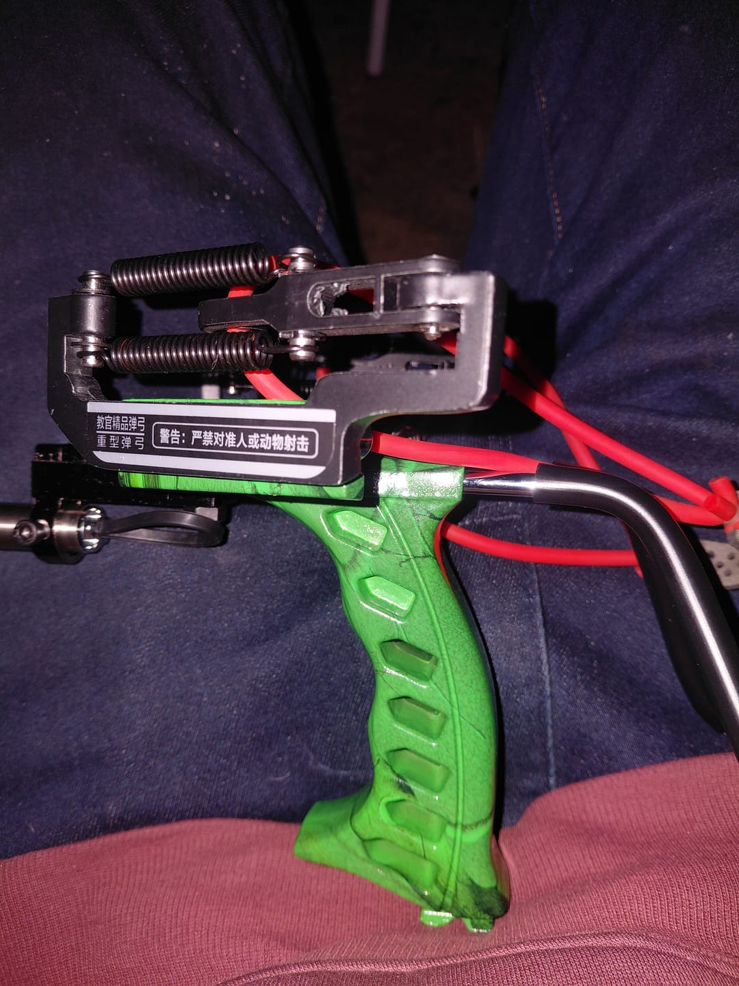 Customer photo review of Striker - Professional Hunting Slingshot With Wrist Rest