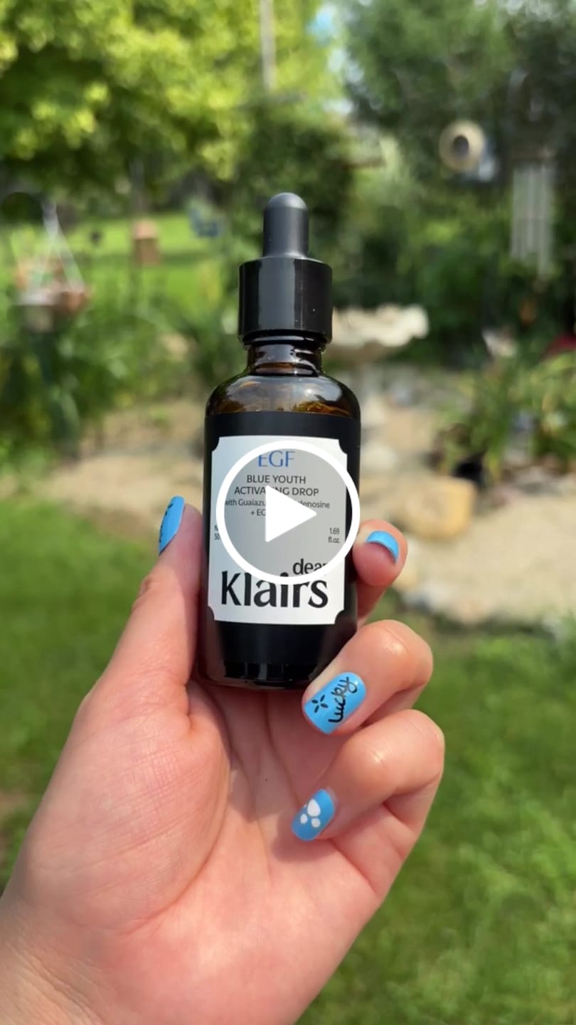 Customer video review of EGF Blue Youth Activating Drop | EGF Peptide Serum