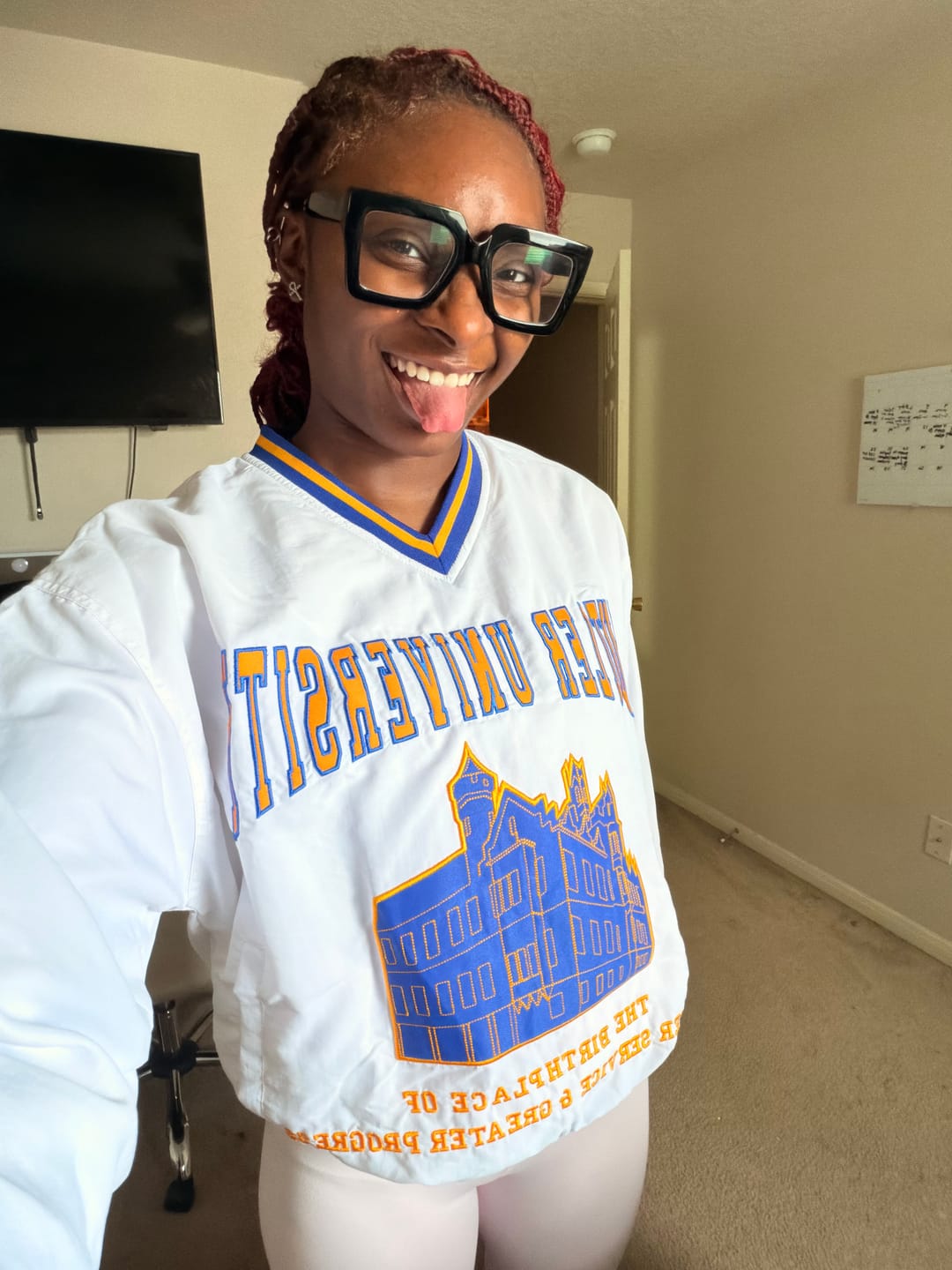Customer photo review of Butler University Pullover - White/Gold