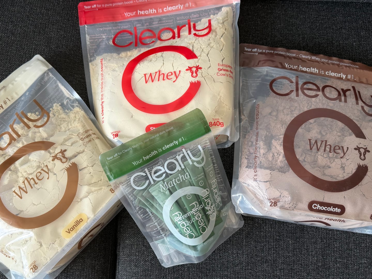 Customer photo review of Grass-fed Whey