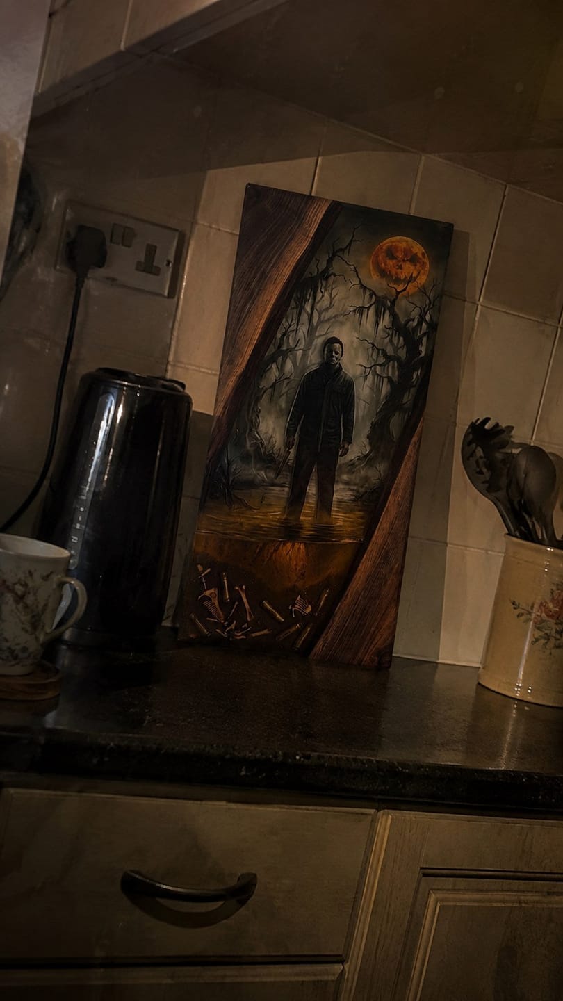 Customer photo review of Horror Resin Cutting Boards