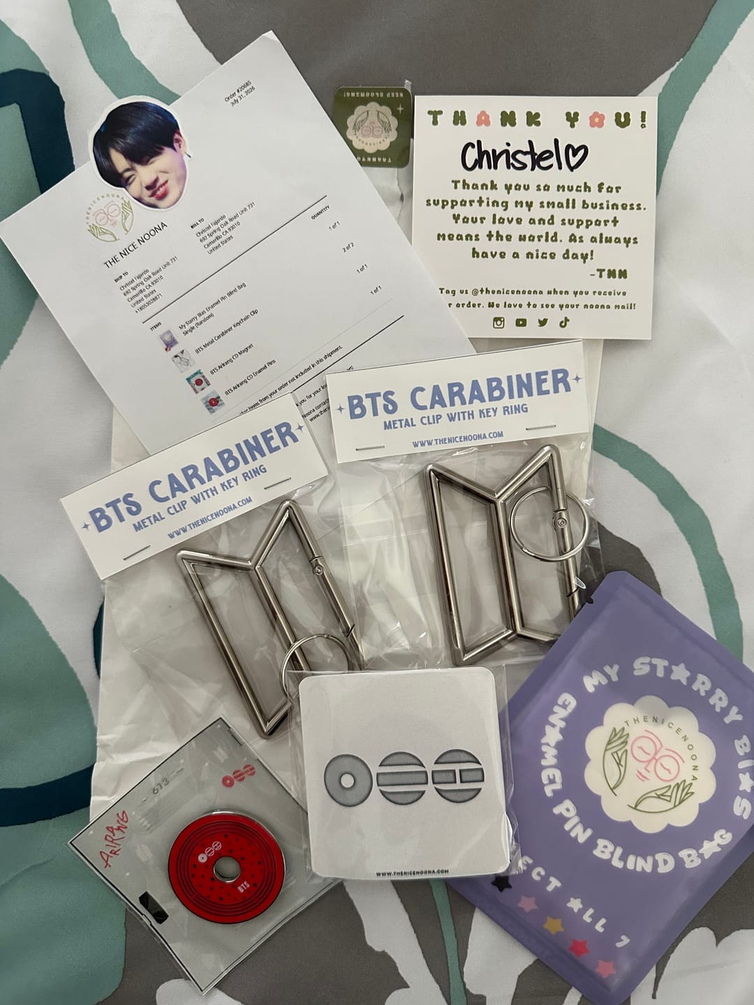 Customer photo review of BTS Arirang CD Magnet