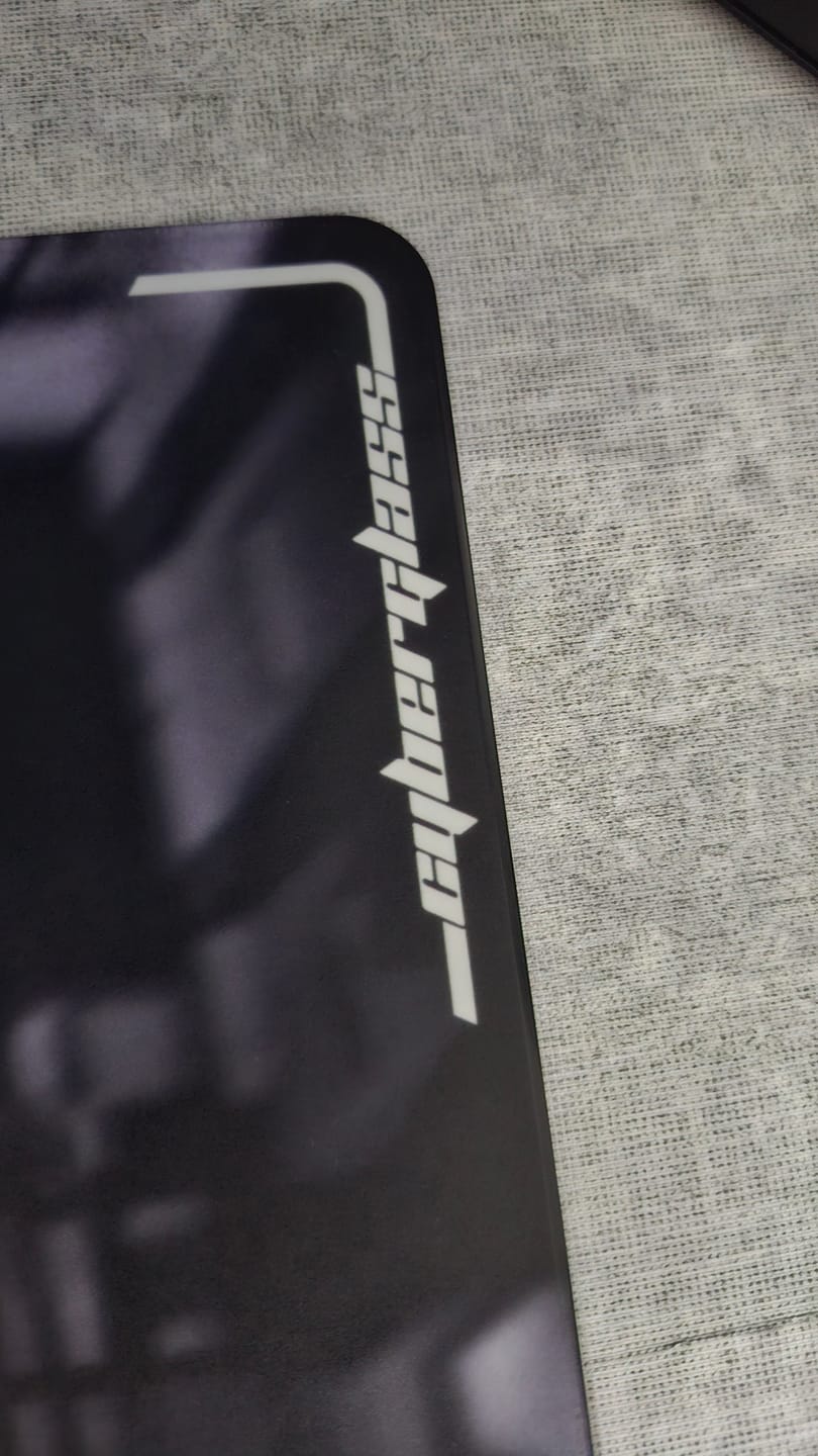 Customer photo review of Wraith Cyberglass Cam Mousepad