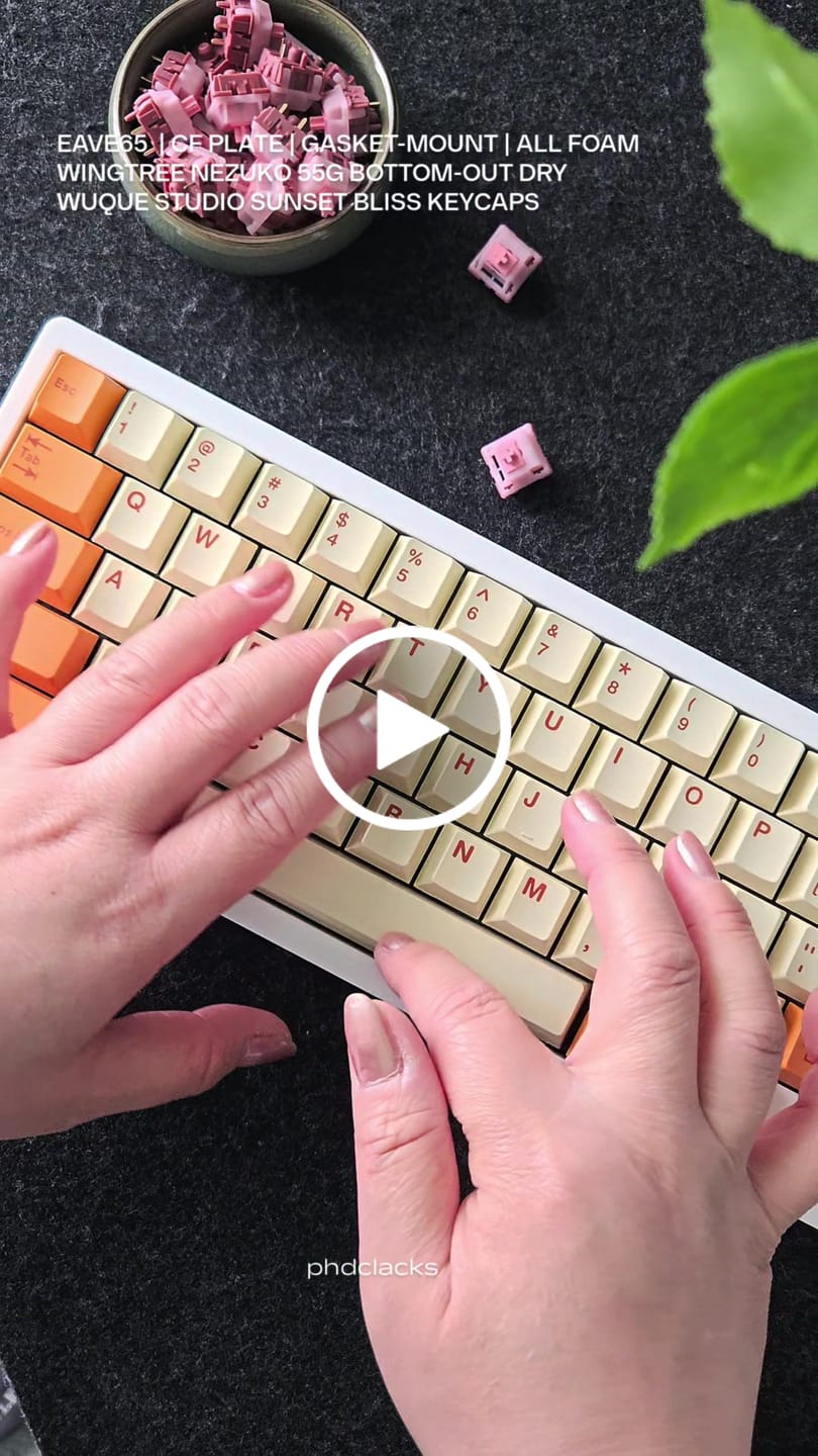 Customer video review of WINGTREE NEZUKO LINEAR SWITCH FACTORY LUBED (10PCS)