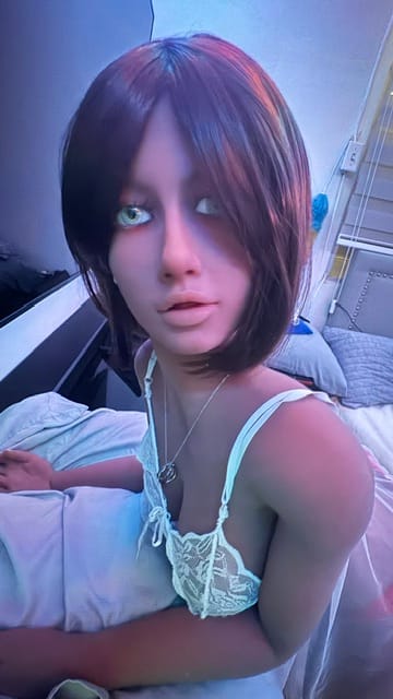 Customer photo review of US Stock - YAMIEE Lela 163cm Unique Design Silicone Head Sex Doll TPE Body Adult Love Doll Jelly Breasts Doll