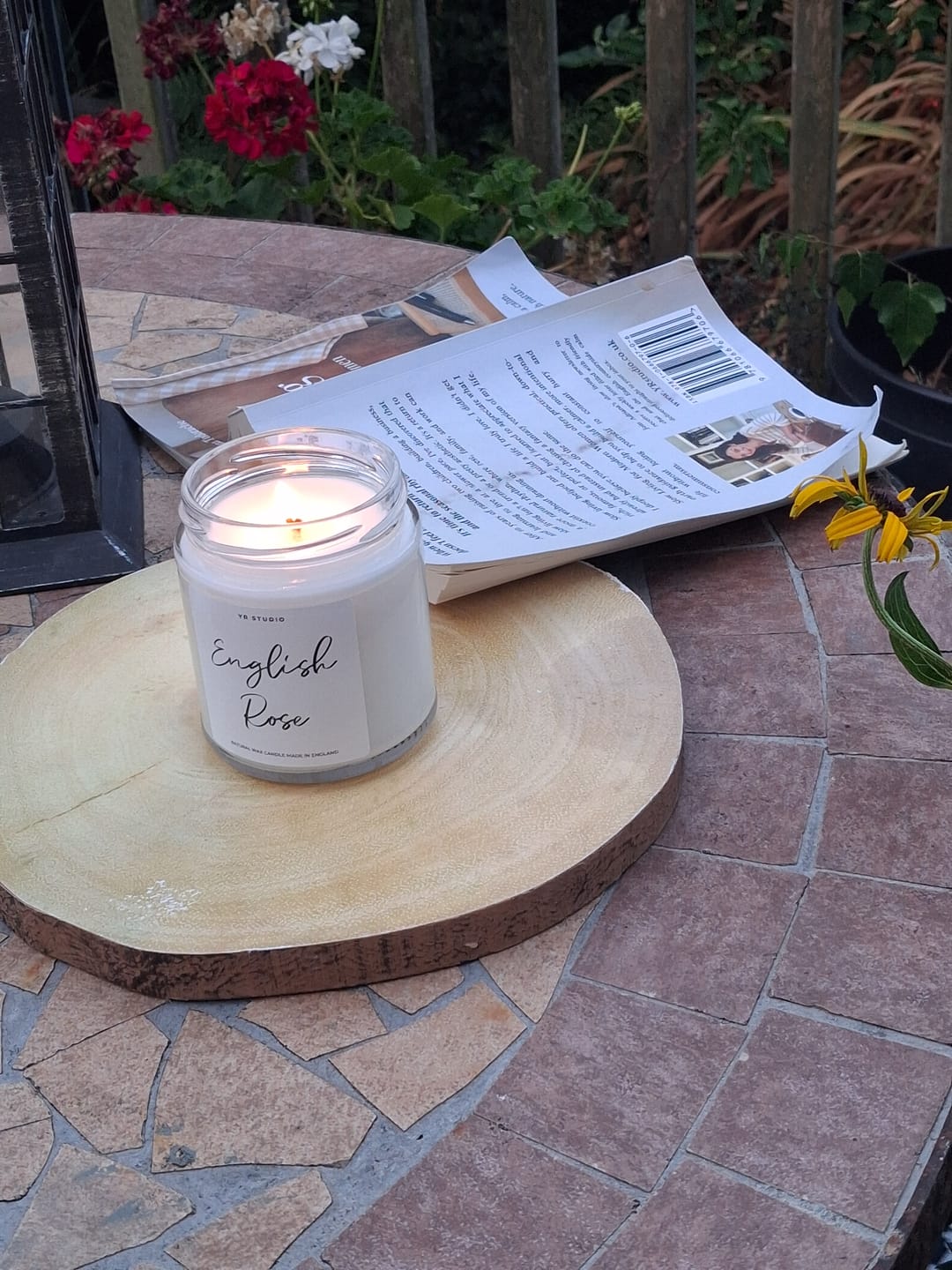 Customer photo review of English Rose Candle