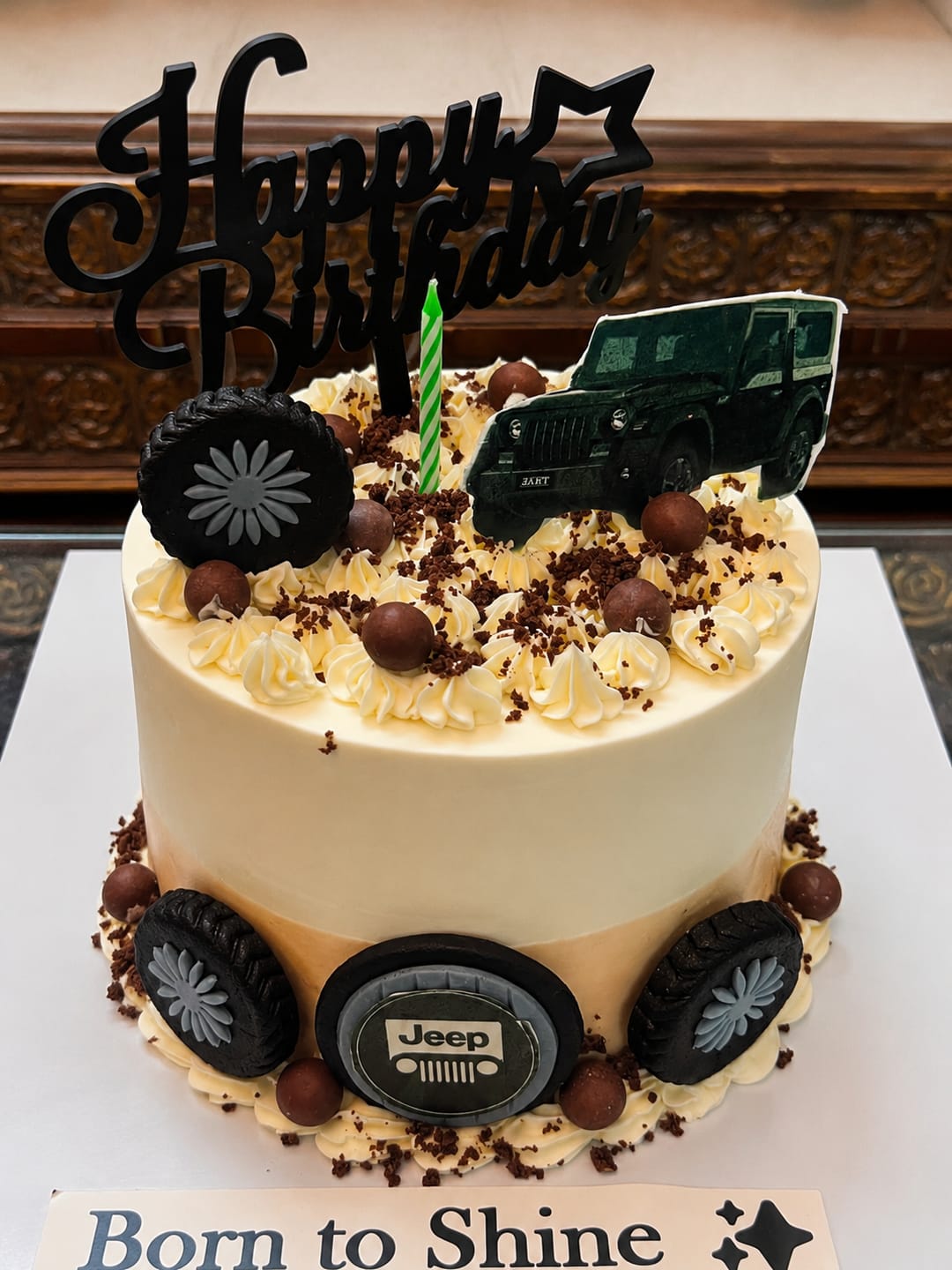 Customer photo review of Thar Jeep Fan Cake