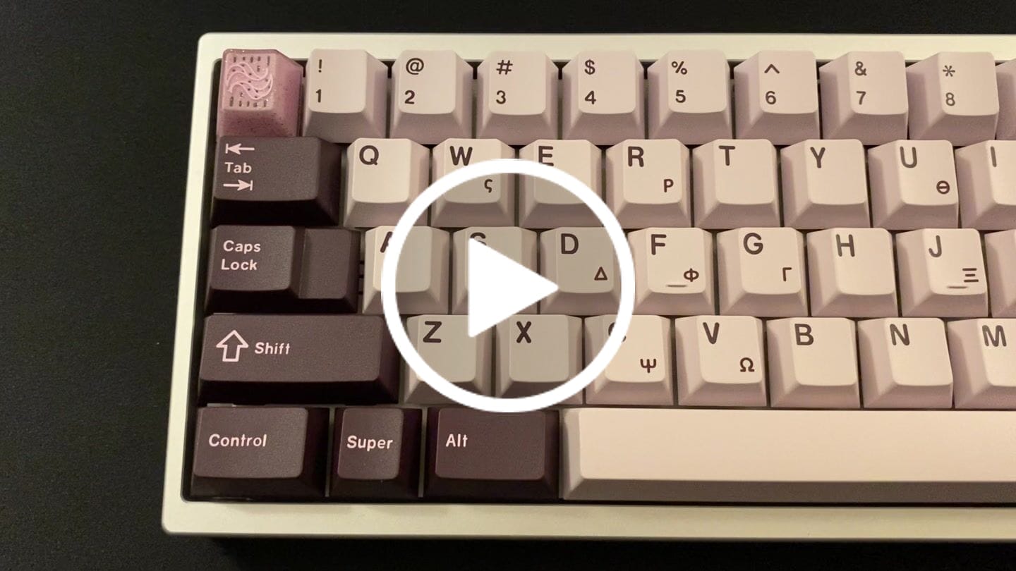 Customer video review of KEYKOBO ANGEL ABS DOUBLE-SHOT KEYCAP SET PRE-ORDER