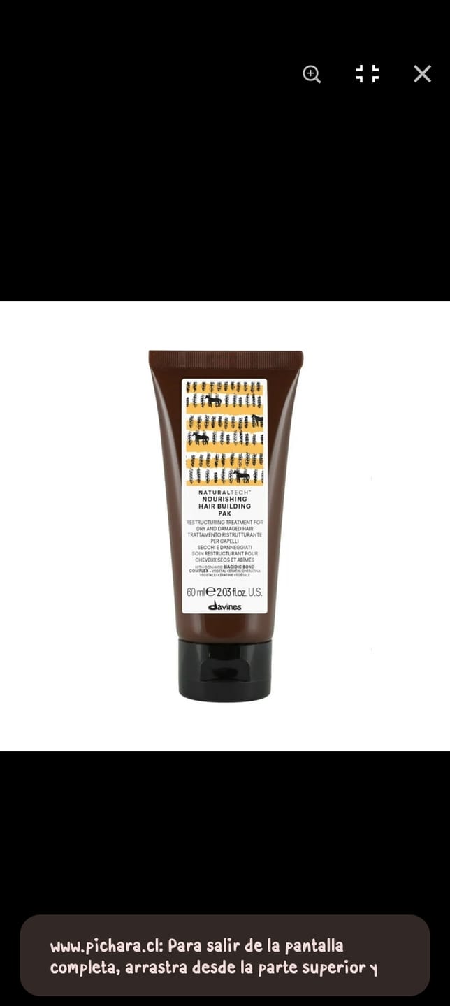 Customer photo review of Mascarilla Reestructurante Hair Building Nourishing Naturaltech Davines