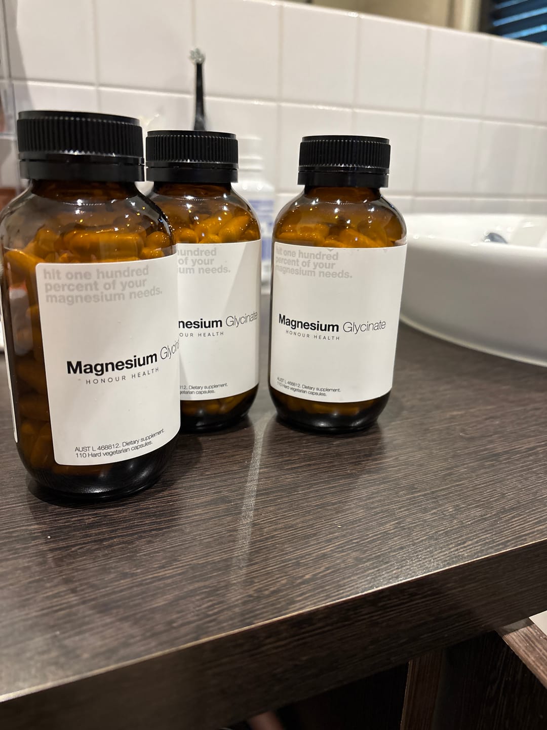 Customer photo review of Magnesium Glycinate (Pure & Unbuffered) - 110 Capsules