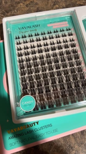 Customer photo review of CANDY Lash Clusters