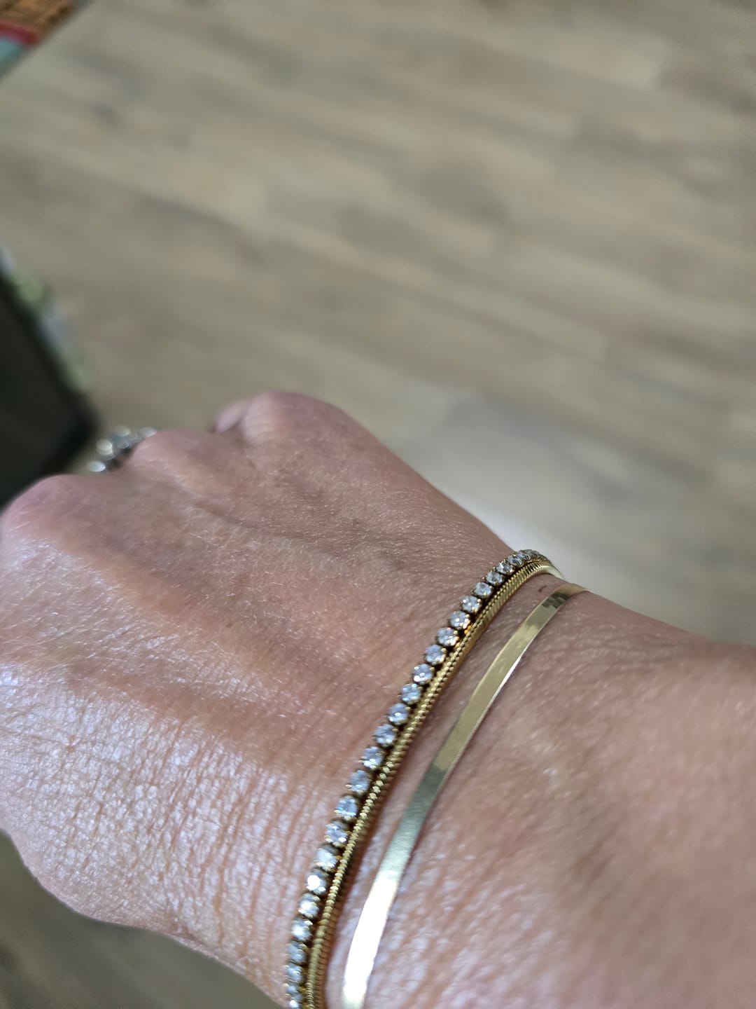 Customer photo review of Minimal Square Bracelet