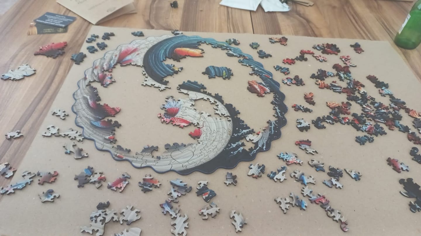 Customer photo review of Koi Yin Yang - Ahşap Puzzle