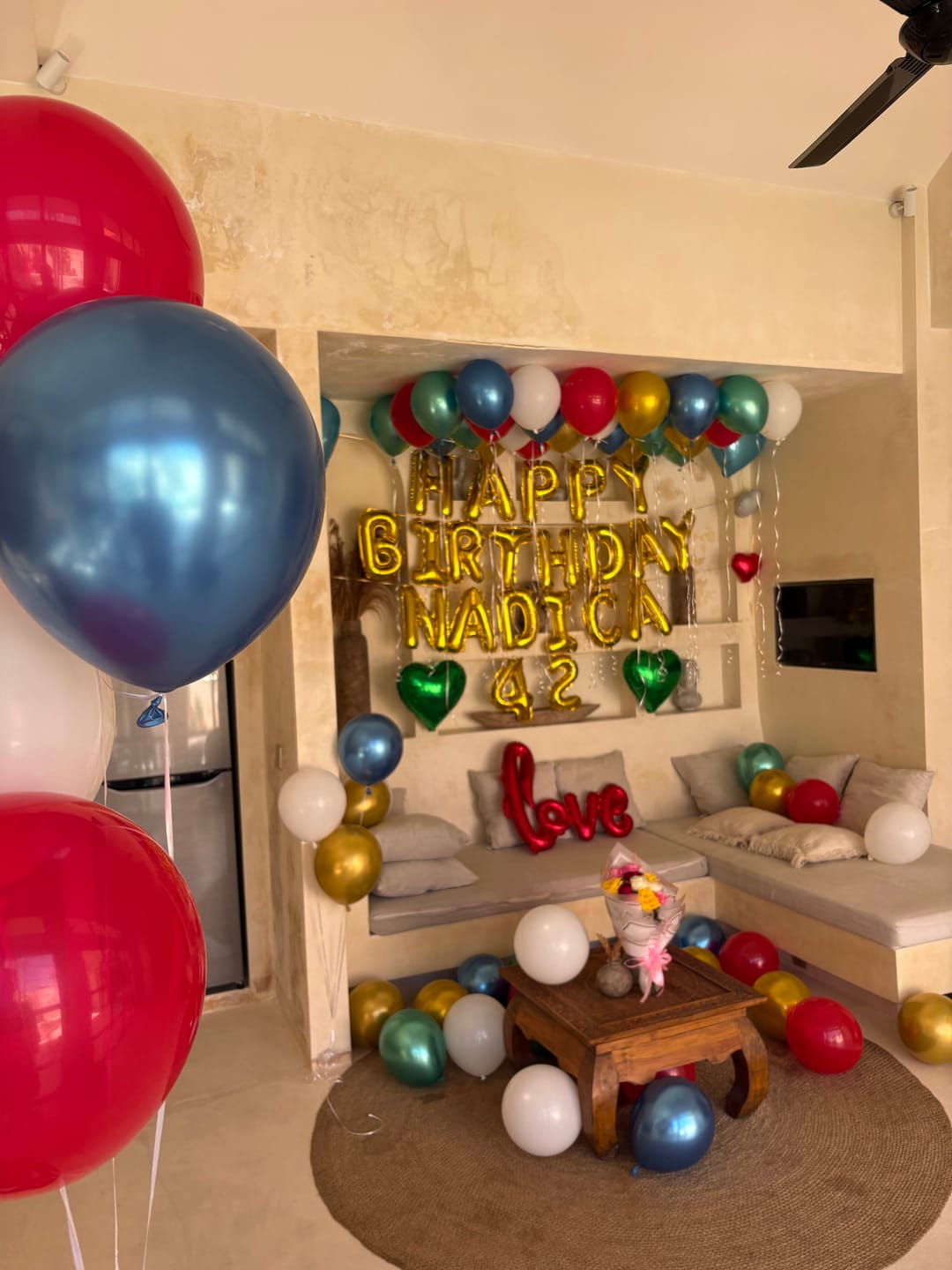 Customer photo review of 🎊 Indoor Room Decorations - Villa Room Setup