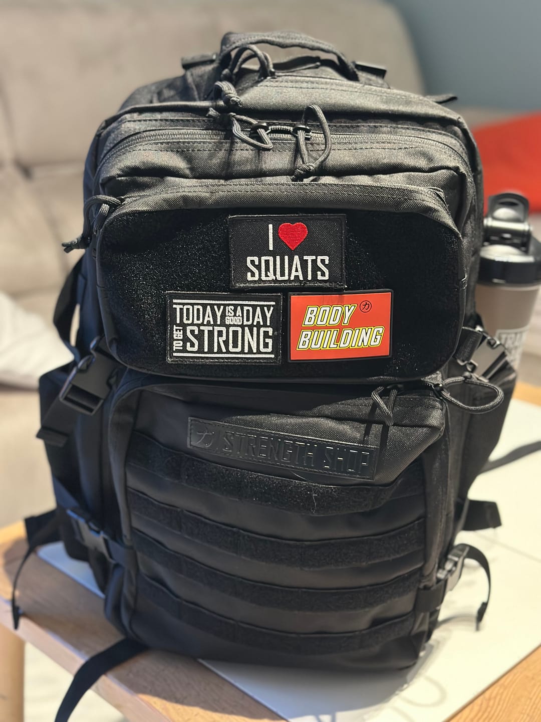 Customer photo review of Training Backpack 2.0, Black - Add Extra Patches