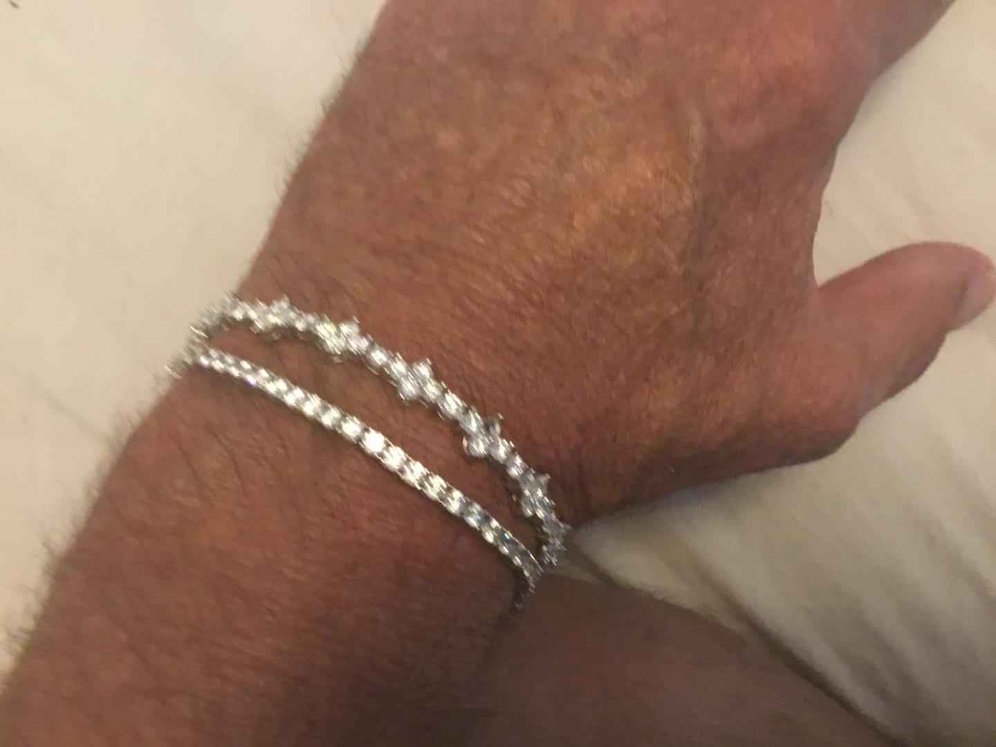 Customer photo review of Moissanite Thorn Bracelet