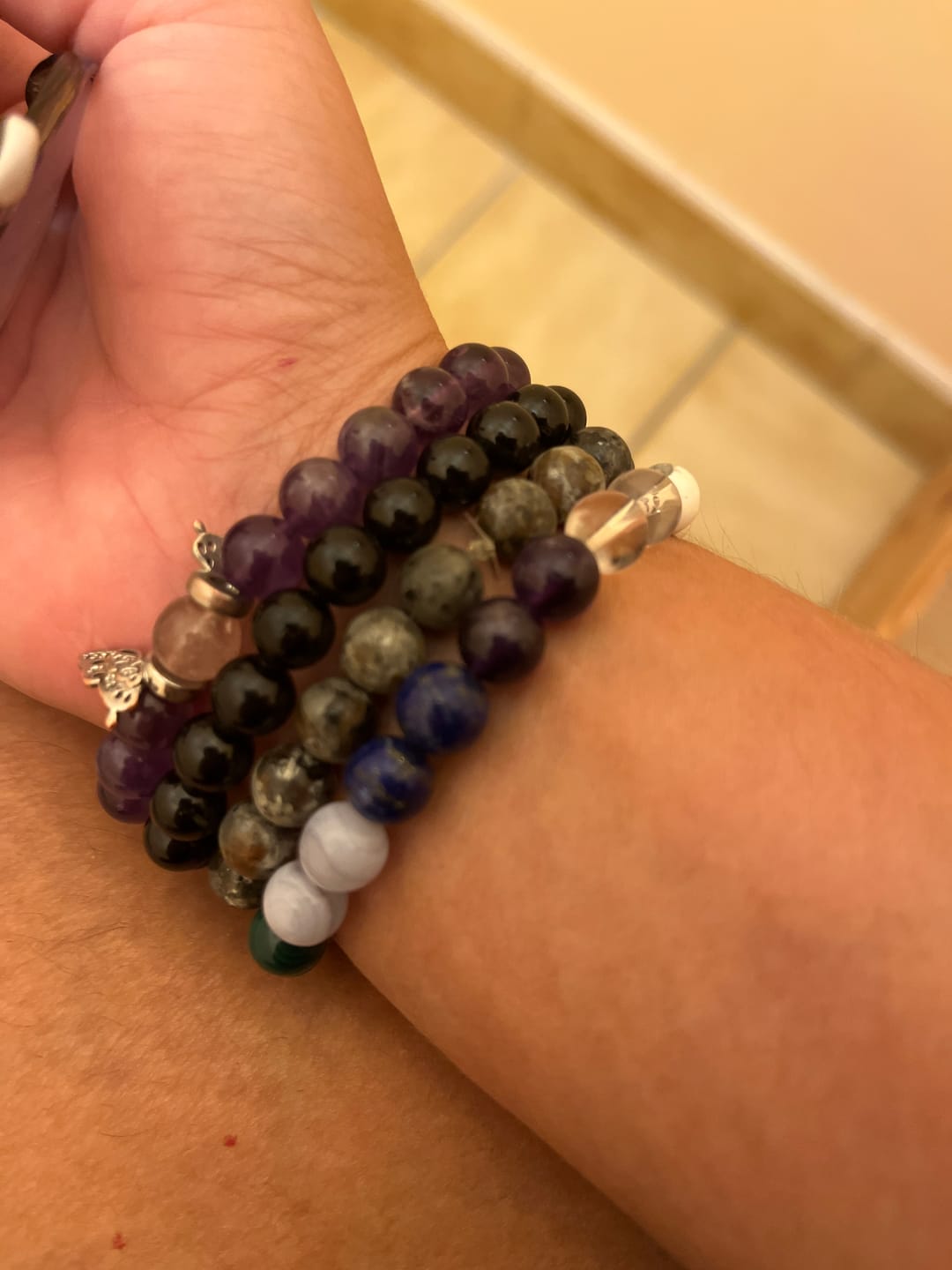 Customer photo review of Bracelet chakras