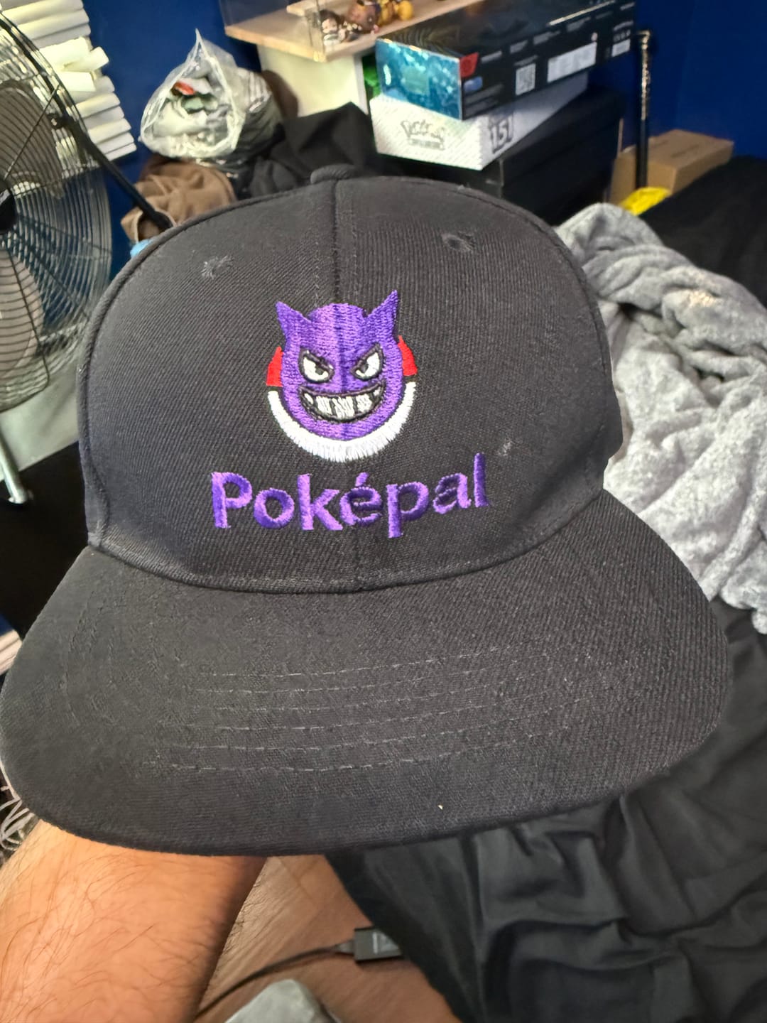 Customer photo review of Custom Black Black-White 3D Puff Embroidery Flat Embroidery Casual Sport Baseball Cap