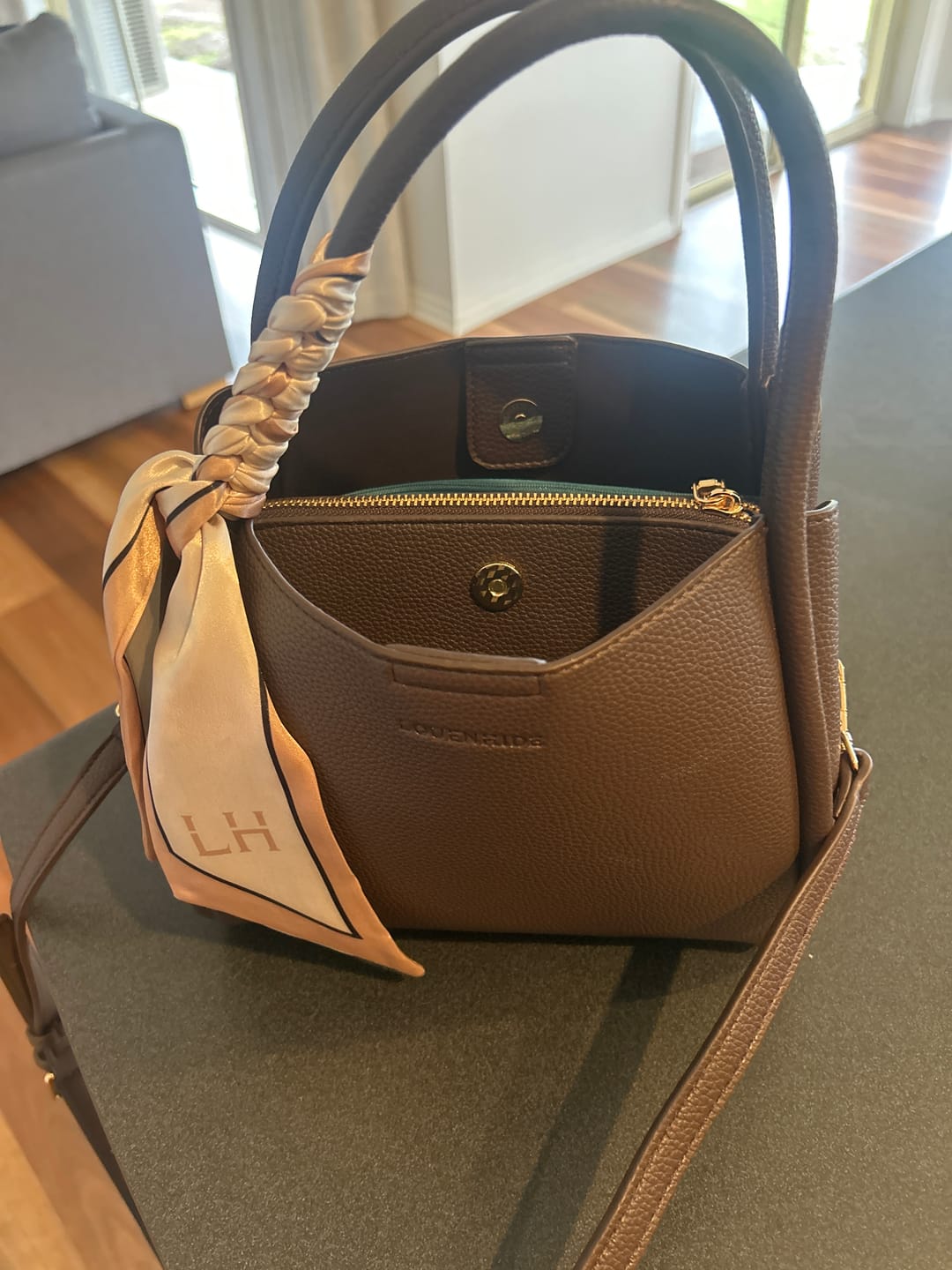 Customer photo review of Steffie Mini Tote Bag - Chocolate