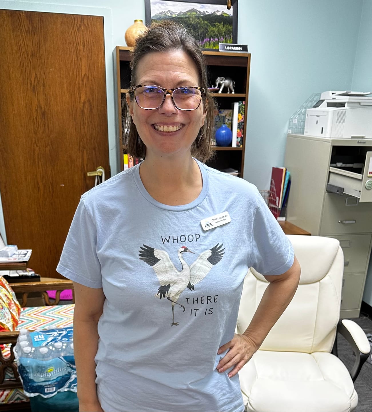 Customer photo review of Whooping Crane Women's Tee