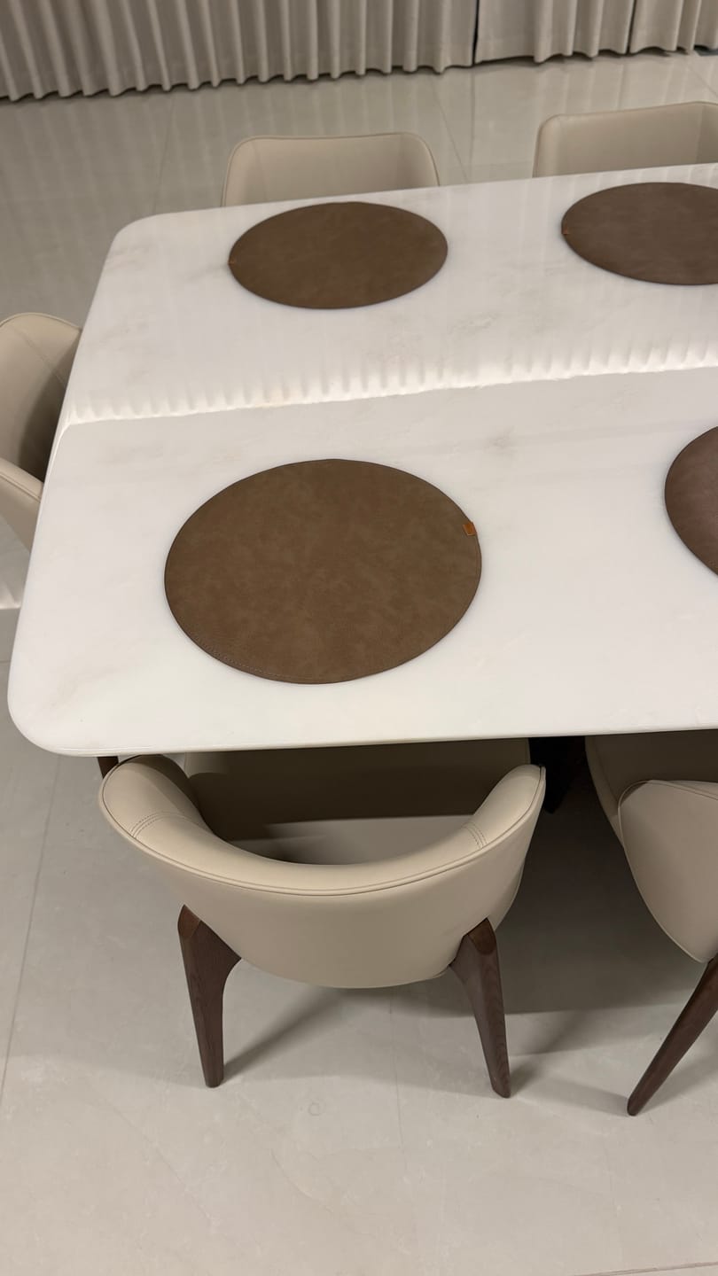 Customer photo review of Set Of 4 Coasters - Taupe Grey KXOJM2513O1-2